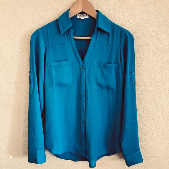 Express Tops - EXPRESS Original Slim Fit Portofino Shirt XS